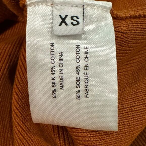 Proenza Schouler Stretch Ribbed Knit‎ Midi Dress silk cotton Twist Back XS - Picture 9 of 11